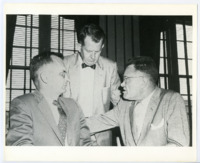 Two copies of a photo of Colonel John C. Nickerson, Robert K. Bell, and Ray H. Jenkins.
