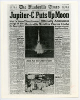 Front page of The Huntsville Times from February 1, 1958.