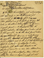 Letter and draft of letter to the Chief of Manpower Office from Patrick W. Richardson.
