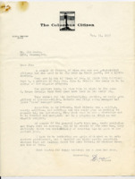 Letter to Jim Lucas from Don E. Weaver.