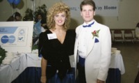 Couple at the 1987 Homecoming reception.