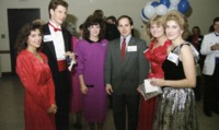 Group of students at the 1987 Homecoming reception.