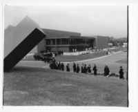 UAH graduating class of 1981 files into Spragins Hall.