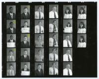 Photo proof sheets of 1992 UAH athletics teams.