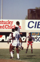 UAH men's soccer team in action vs. Alabama A&amp;M University.