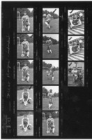 Photo proof sheets of 1993 men's soccer team.