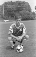 Individual shots of men's soccer player Chris O'Halloran.