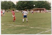 Action shot from men's soccer game vs. Bellarmine University.