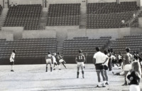 Action shot from the 1991 Mayor's Cup at Joe Davis Stadium. 
