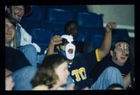 Fans in the stands at a UAH athletic event.