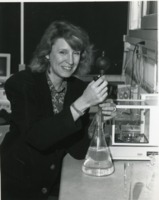Professor Kate Leonard in the laboratory.