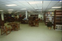 View of a study area in the UAH Library.