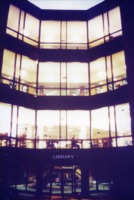 View of the UAH Library entrance.