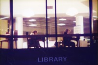 Students studying at the UAH Library.