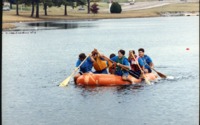 Rafting competition at 1993 Fall-Der-All.