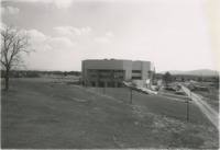 View of the Nursing Building looking towards Holmes Avenue.
