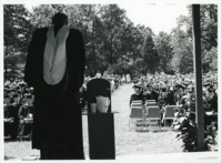 View from the stage at 1970 commencement.