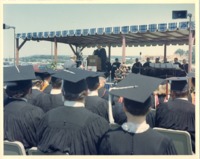 Eric Sevareid speaking at 1970 commencement.