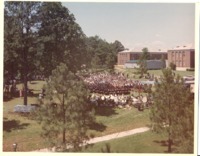 View of the crowd at 1970 commencement.
