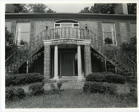 View of the Noojin House entrance and front steps.