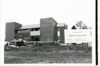 Construction of the Baptist Student Center on Sparkman Drive.