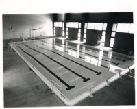 View of the indoor swimming pool at Spragins Hall.