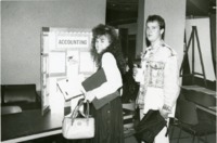 UAH students attend a "School Daze" event.