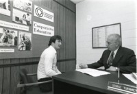 George Turnmeyer holds a meeting in his office at UAH Cooperative Education.