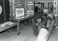 UAH Human Powered Vehicle OPUS booth at Engineering Week.