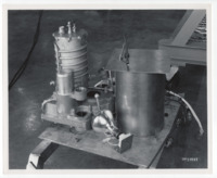 Photo of various lunar drill parts.