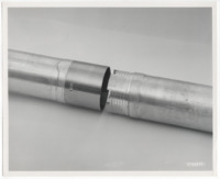Photos of a lunar drill part.
