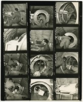 Brian Nelson and Nelson Brown conduct Human Factors Engineering experiments on the KC-135 Vomit Comet.