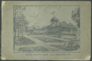 "HOTEL MONTE SANO, Near Huntsville, Ala."