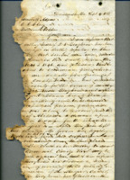 Letter to James M. Adams, C. C. Clay, and William Acklen from Abner Tate.