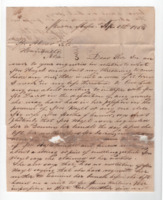 Letter to Abner Tate from William Conner.