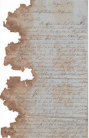 Statement of William W. Sanders addressed to Abner Tate.