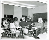 Frances Roberts teaching in Morton Hall.