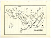 Map of the area covered by the Top of Alabama Regional Council of Governments (TARCOG), taken from a 1973 historical survey.