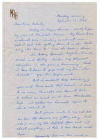 Letter from Martha Holliman in Lynchburg, Virginia, to Frances Roberts in Huntsville, Alabama.