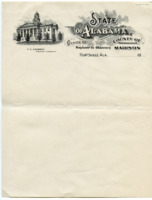 Letterhead from the office of Fannie Cabaniss, Madison County Register in Chancery.