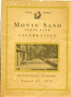 Official program of the Monte Sano State Park Celebration.