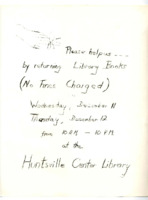 "Please help us by returning Library Books."