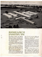 University of Alabama in Huntsville Research Institute informational flier.