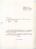 Notification of overdue library books.