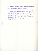Correspondence regarding "the new RSA form 29 which should be used to request books, reports, and reprints of periodical articles from the Redstone Scientific Information Center."