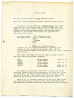 Memorandum from Dr. C. Adams, Chairman of the Ad Hoc Building Committee, to Christel McCanless, Librarian, Huntsville Campus Library.