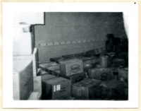 Photograph of library storage in Morton Hall.