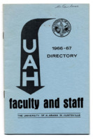 "UAH Faculty and Staff 1966-67 Directory."