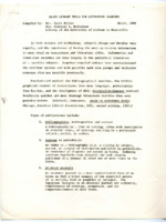 "Major Library Tools for Literature Searches."