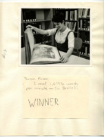 Photographs of 1968 "Miss Library" contestants from UAH.